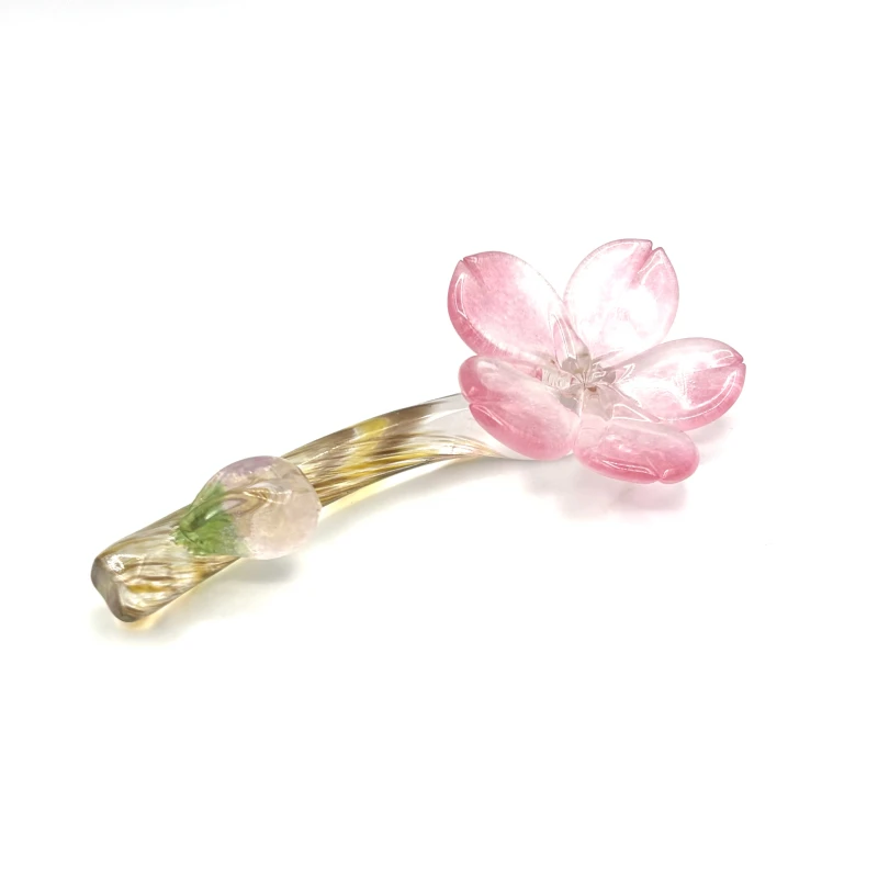 ガラス箸置　枝桜