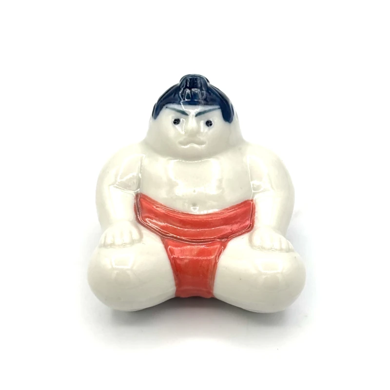 相撲　箸置　まわし赤