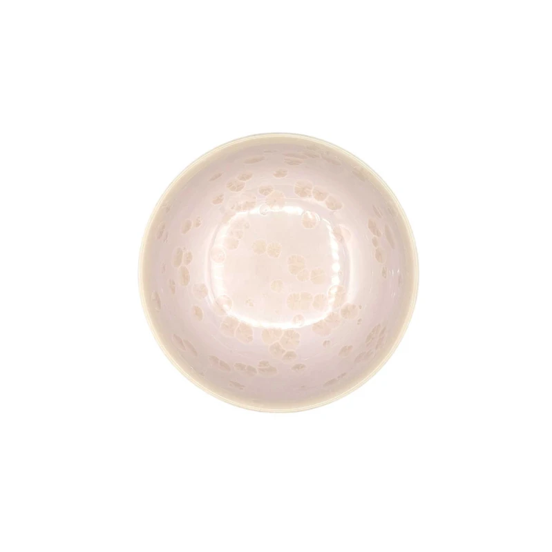 京焼　飯碗　花結晶　ピンク 2枚目