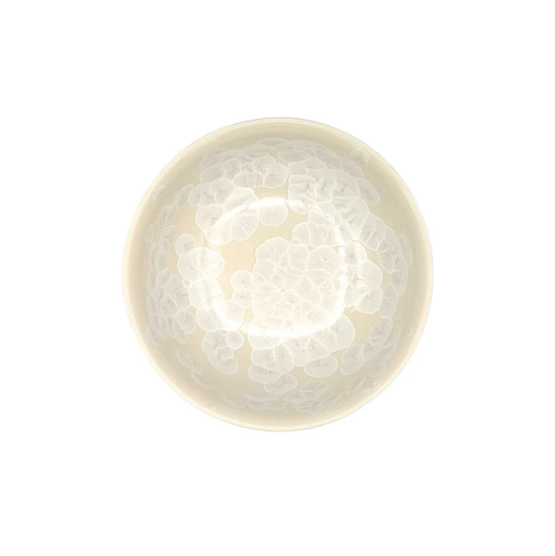 京焼　飯碗　花結晶　白 2枚目