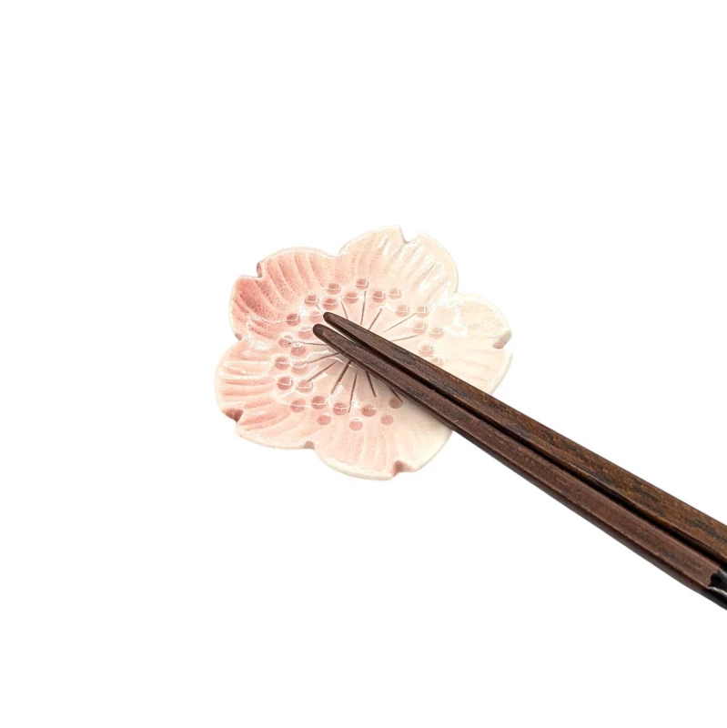 京焼 箸置 花いろ 2枚目
