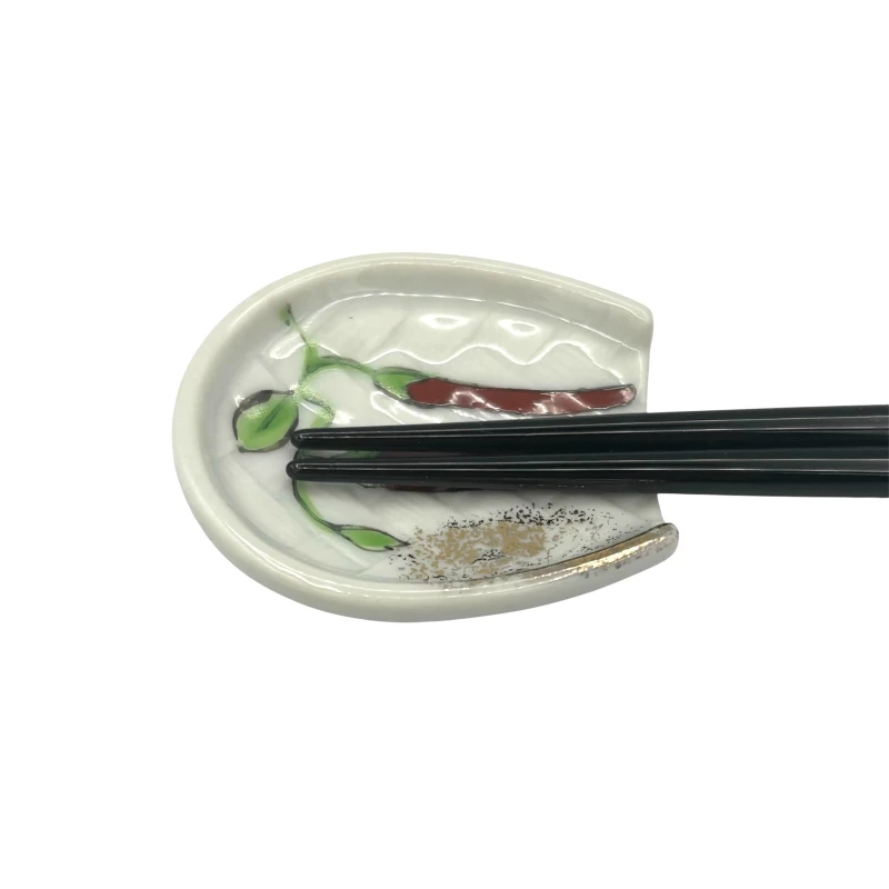 京焼　箸置　実り　唐辛子 2枚目