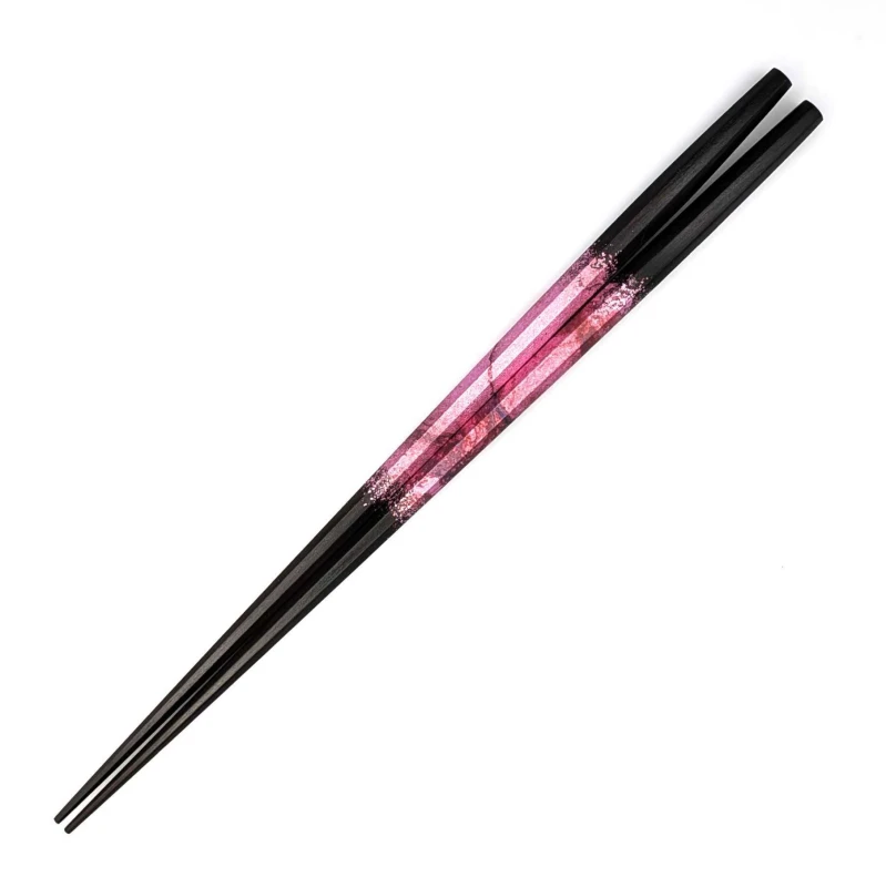 八角黒檀利休焼箔 虹彩ピンク 3枚目