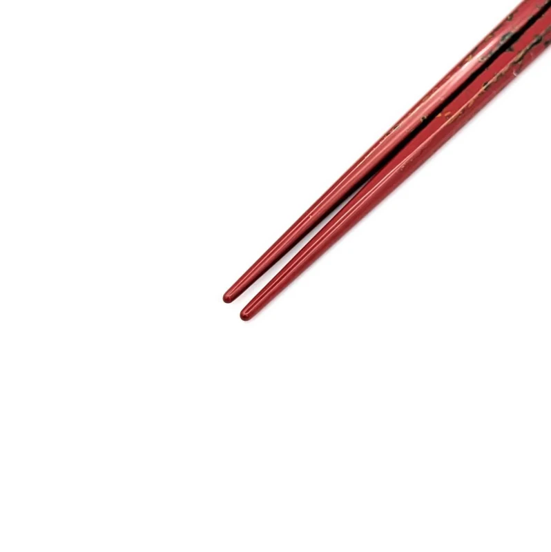 津軽塗箸 唐塗五角 赤(中) 1枚目