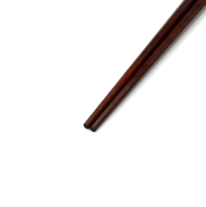 寄せ木入り八角箸 漆仕上げ 紫檀(中) 1枚目