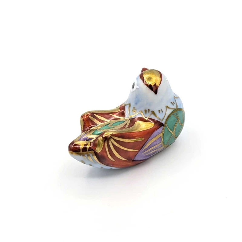 京焼 箸置 金彩おし鳥両羽 2枚目