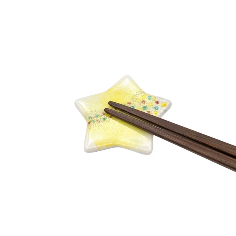 京焼　箸置　きらら　黄 2枚目