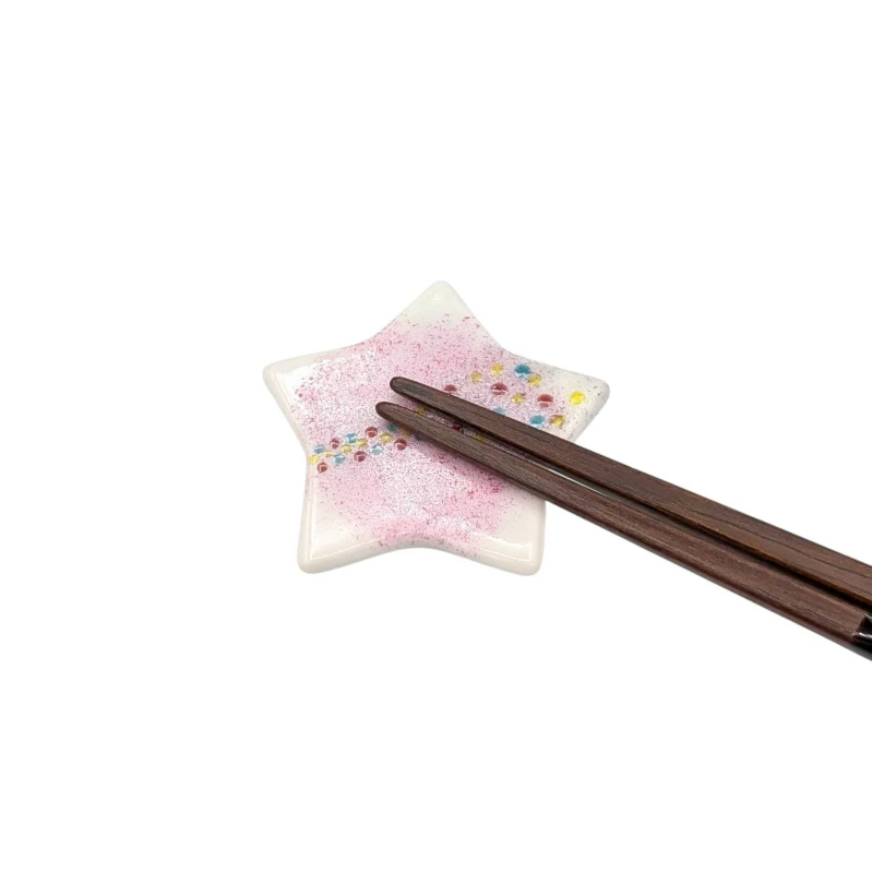 京焼 箸置 きらら 赤 2枚目
