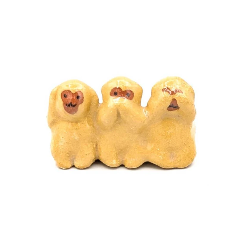 京焼 楽入窯 箸置 三猿
