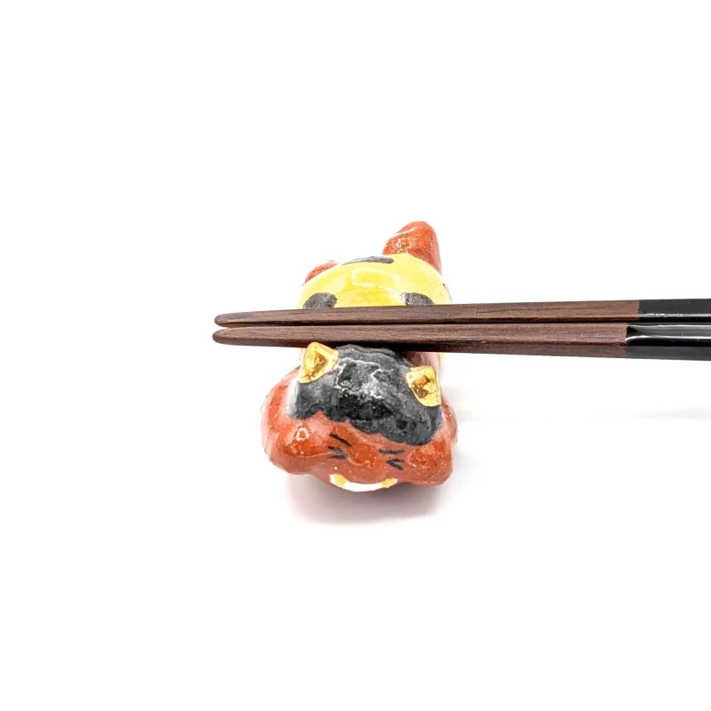 京焼　楽入窯　箸置　赤鬼 3枚目