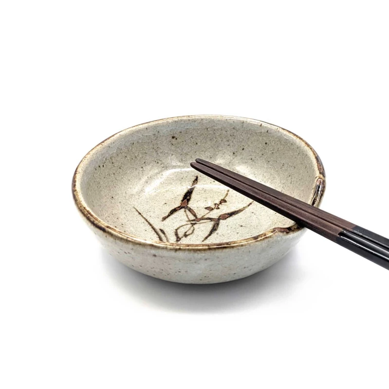 絵唐津 箸置き付き小皿 オモダカ 3枚目