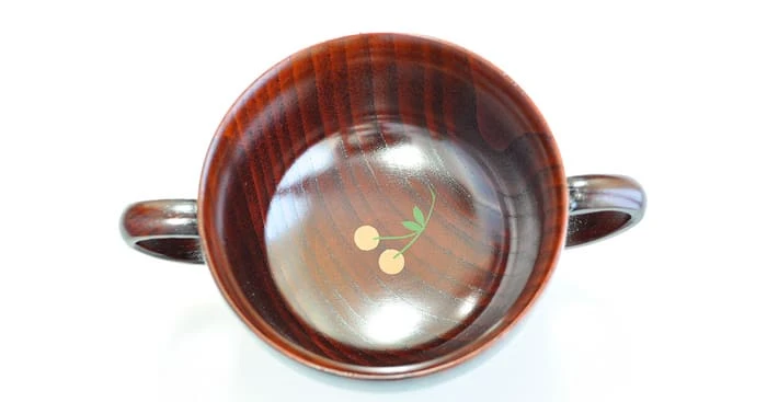 両手椀　茜　さくらんぼ 2枚目