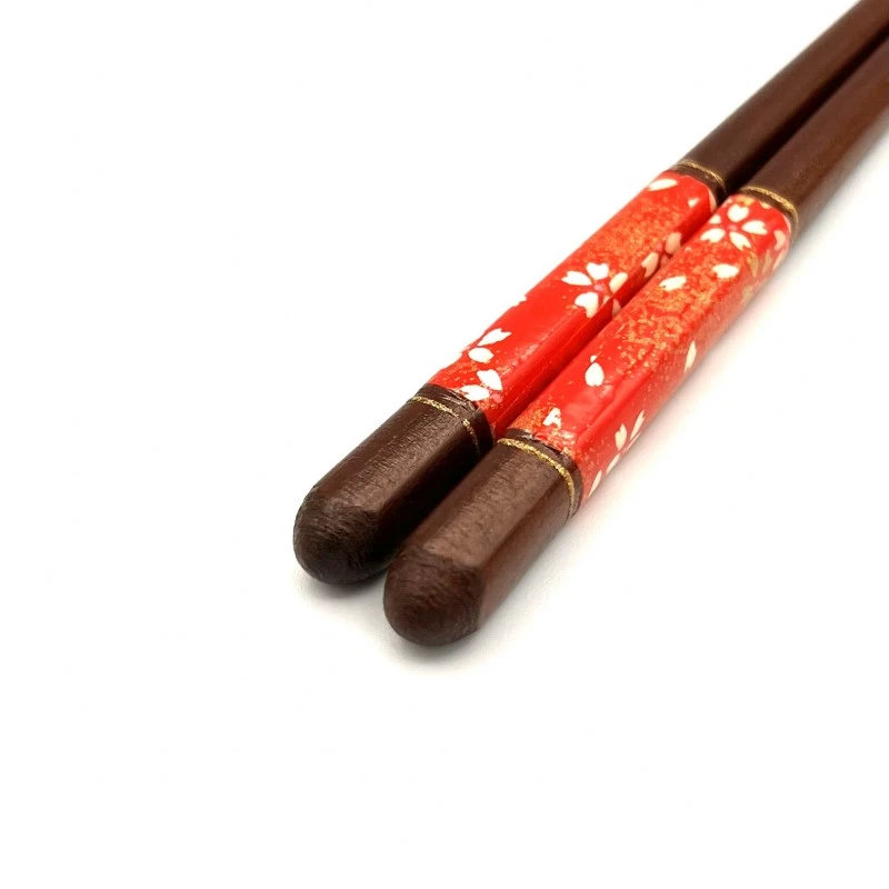 先角箸　和紙夜桜(中) 2枚目