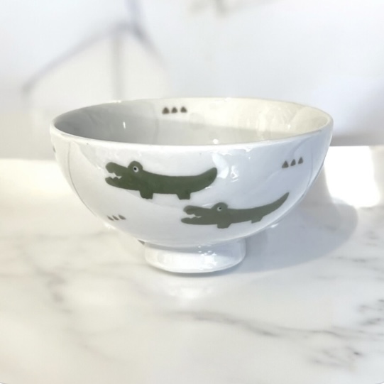 わに　茶碗