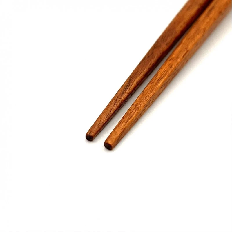 京都銘木箸　桜削り焼入先角(大) 1枚目