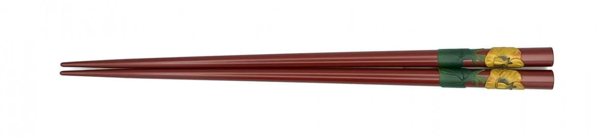 琉球漆器箸 ゆうな(朱)