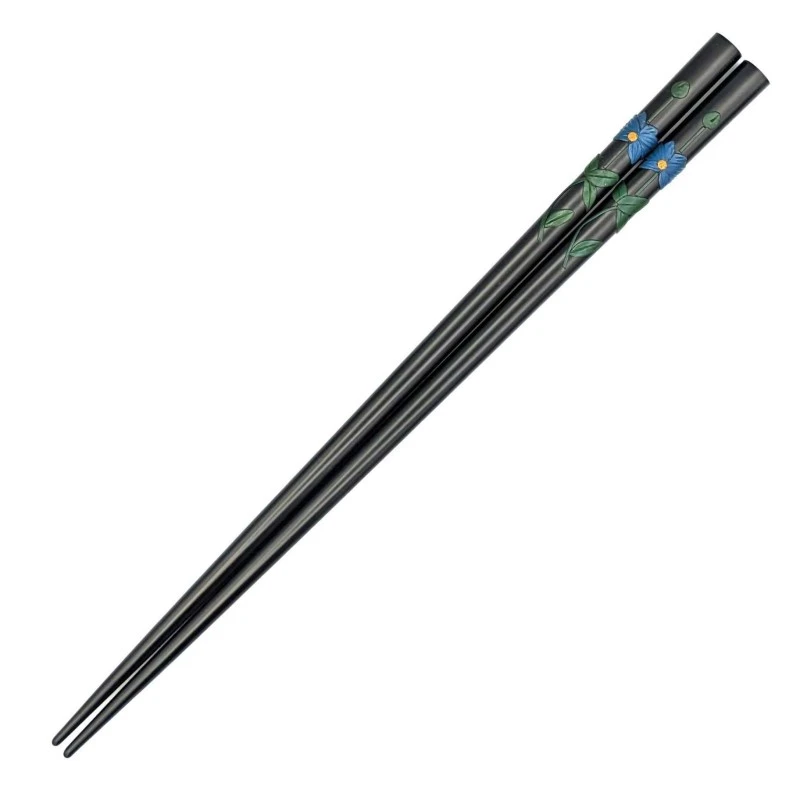 琉球漆器箸 鉄線(黒) 3枚目