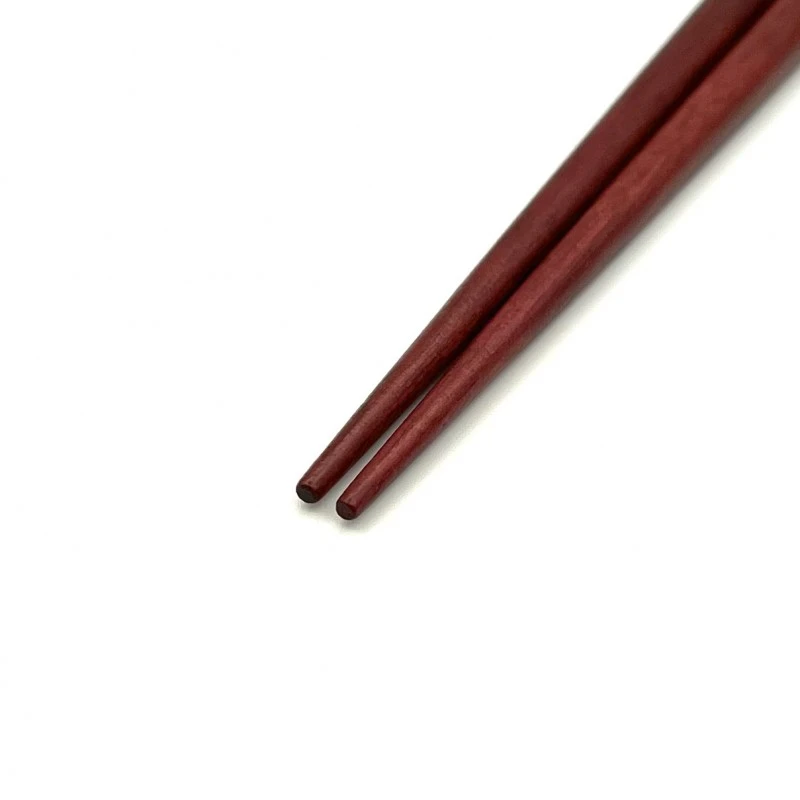 貝象嵌箸　ふくろう　パープルハート(中) 1枚目