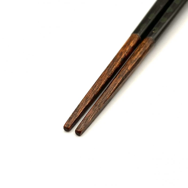 津軽塗　四角先角 緑（大） 1枚目