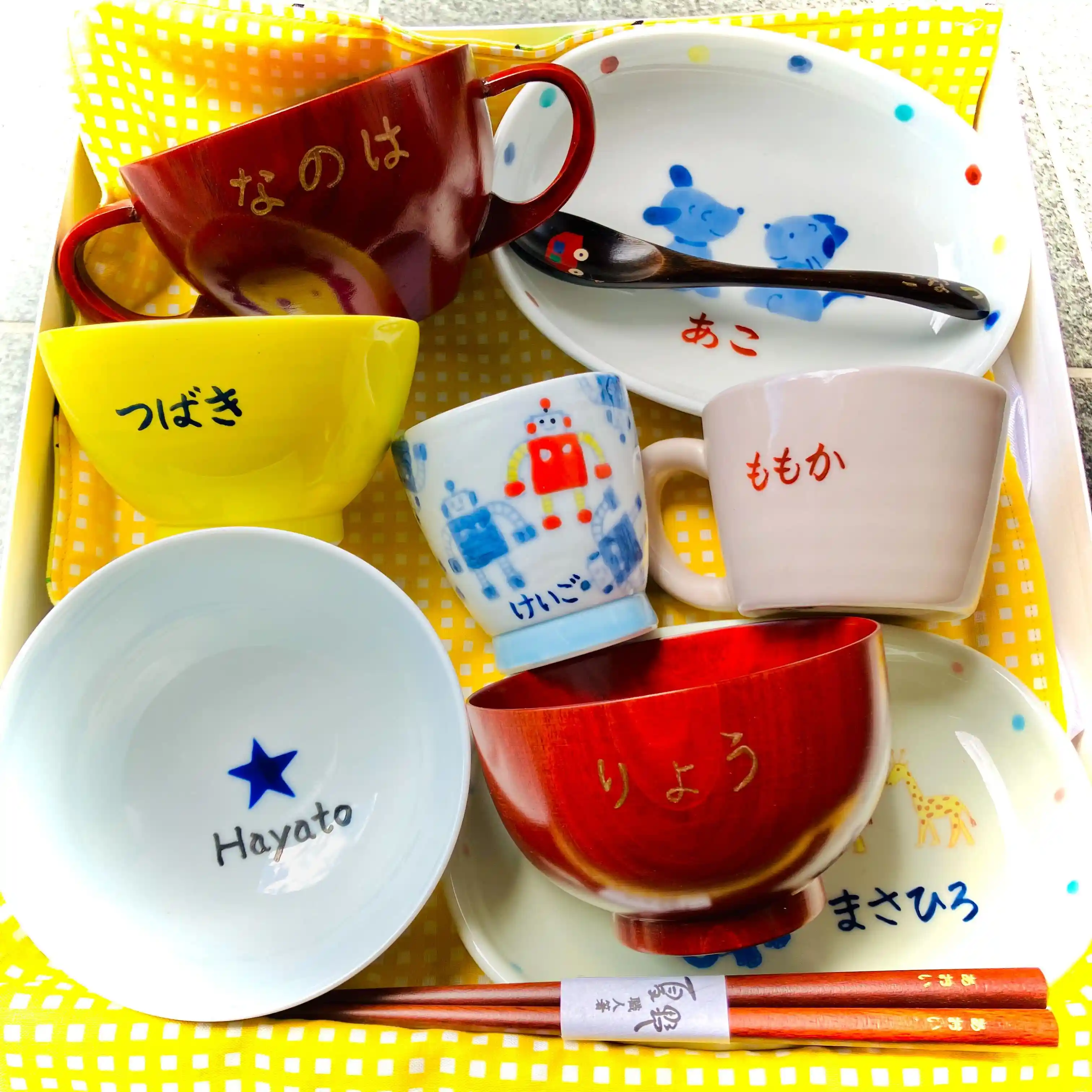子ども和食器の名入れのご注意点