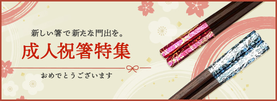 新しい箸で新たな門出を。成人祝箸特集